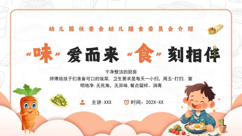 幼儿园膳食委员会介绍PPT模板20251101