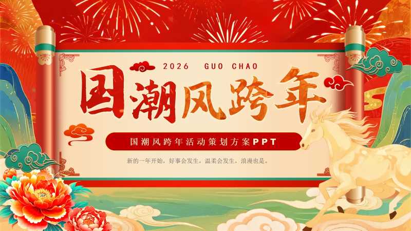 马年跨年活动策划方案PPT模板20260123